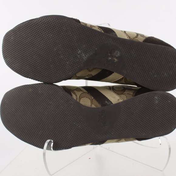 Coach Kelson Brown Signature Suede Canvas Lace Up - Picture 2 of 6